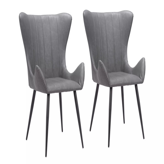 37" Steel, Polyurethane Alejandro Dining Chair
