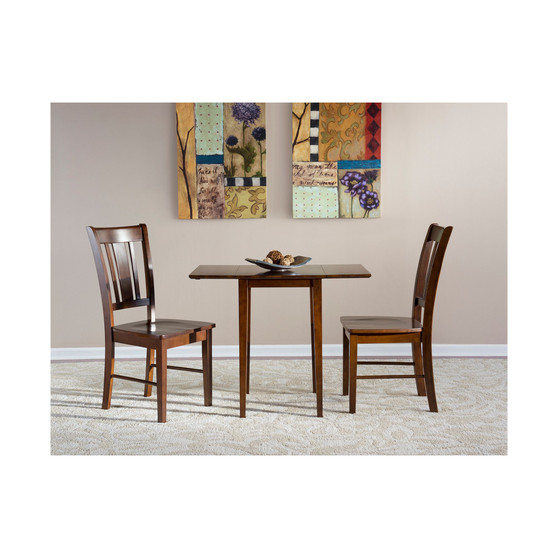 Small Dual Drop Leaf Table With 2 San Remo Chairs