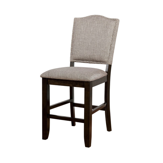 Numara Dark Walnut Pub Chair (Set of 2)
