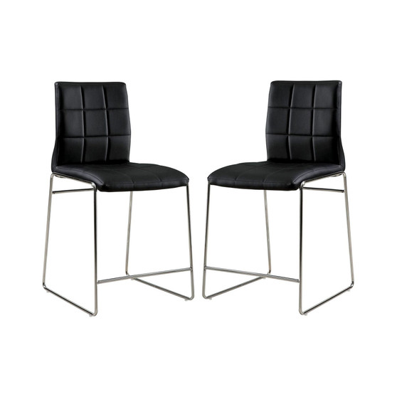 Poipen Tufted Pub Dining Chair (Set of 2)