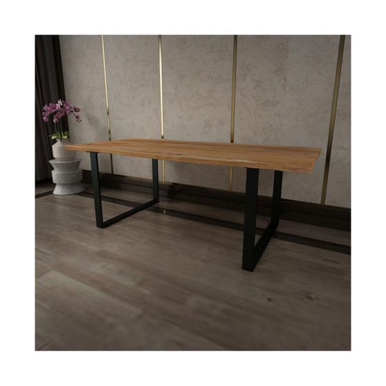 Live edge Solid Wood Dining Table