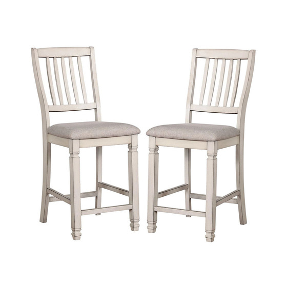 Sonora Antique White Pub Chair (Set of 2)
