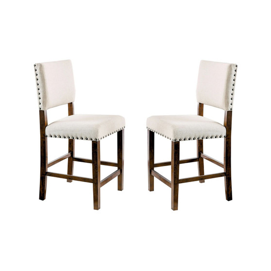 Mai Brown Cherry Pub Chair (Set of 2)