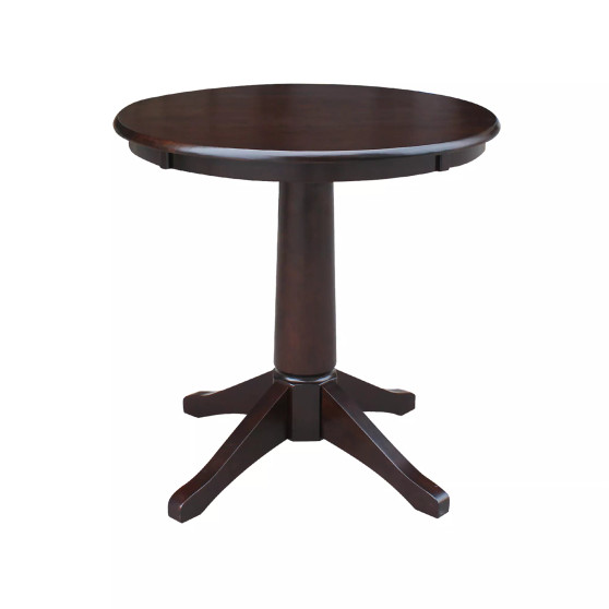 30" Round Top Pedestal Table- 28.9"H