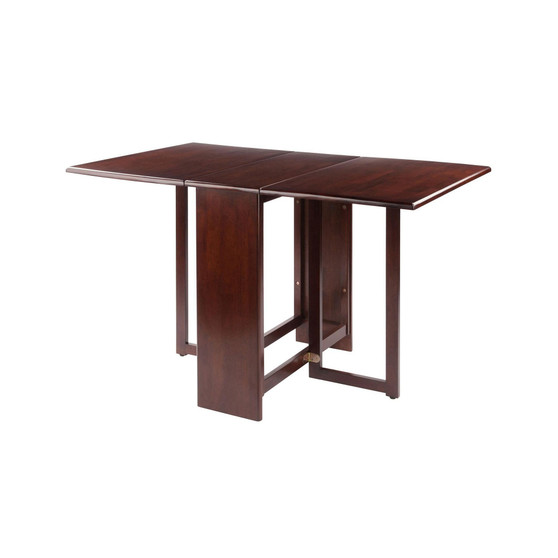Clara Double Drop Leaf Solid/Composite Wood Dining Table - Walnut