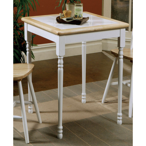 Augustin Square Tile Top Casual Dining Table