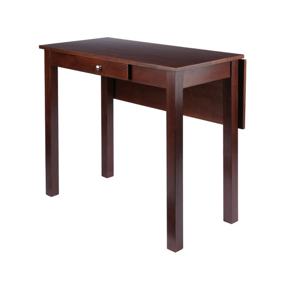 Perrone 34.06" Wood High Table with Drop Leaf