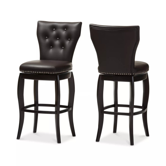 Sycily Swivel Bar Stool (Set of 2)