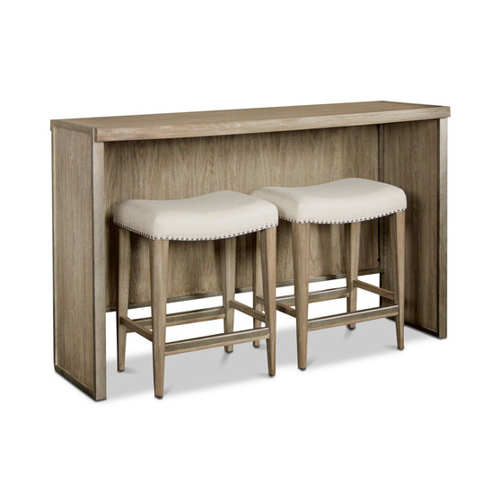Esme Sofa Table Furniture, 3-Pc. Set (Table & 2 Stools)