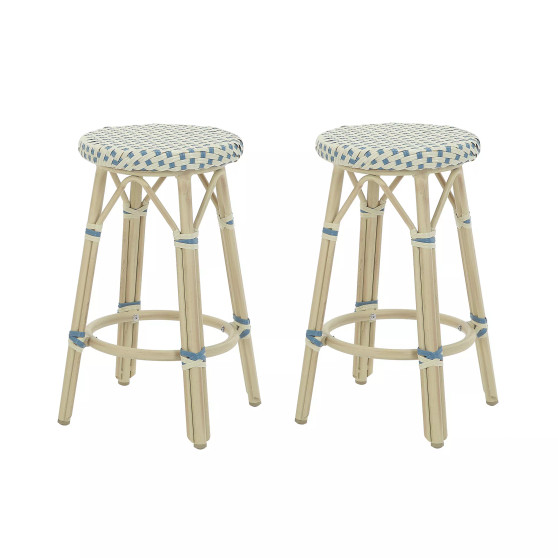 Livio 26" Patio Barstool Set, 2 Piece