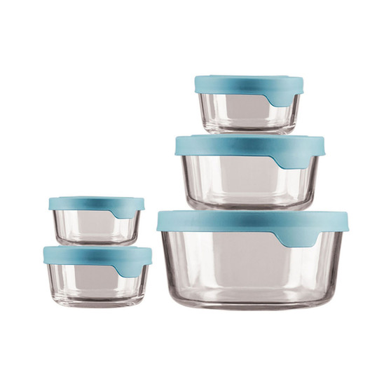 10-Pc. Round Glass Round Food Storage Set
