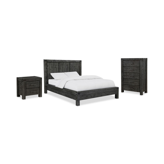 Avondale Graphite 3-Pc. Bedroom Set (Queen Bed, Chest & Nightstand)