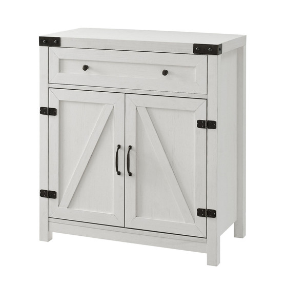Farmhouse Barn Door Accent Cabinet