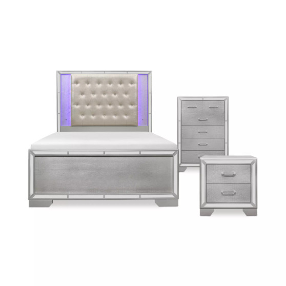 Corbin 3pc Bedroom Set (King Bed, Chest, Nightstand)