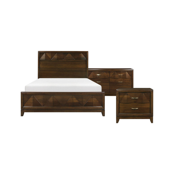 Erica 3pc Bedroom Set (King Bed, Dresser & Nightstand)