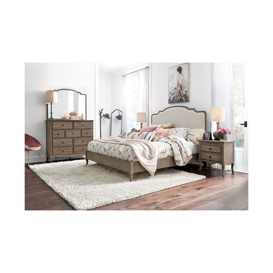 Provence Upholstered Full Bed
