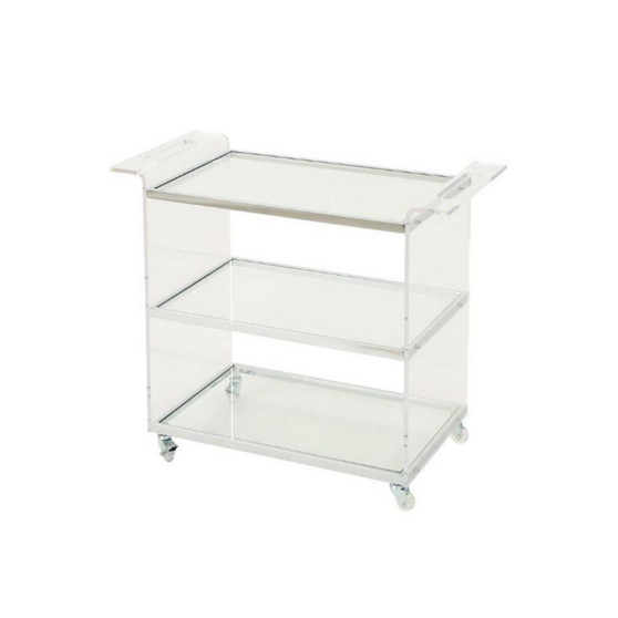 Brock Acrylic Bar Trolley