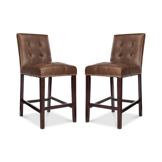 Ora Faux Leather Counter Stool (Set Of 2)
