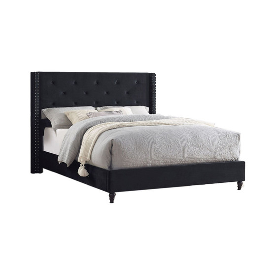 Valentina Upholstered Wingback Platform Bed, California King