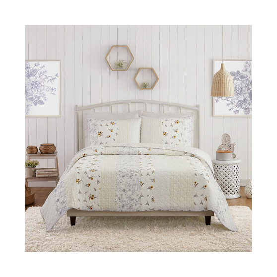 Endora 3-Piece Quilt Set, Full/Queen