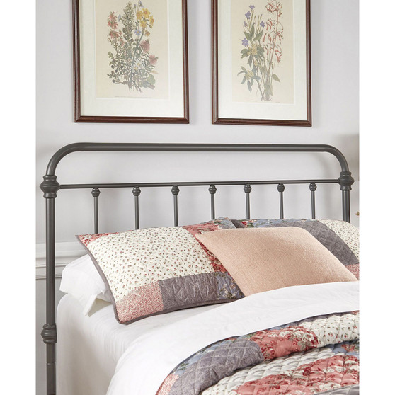 Calvados Antique Metal Headboard, Queen