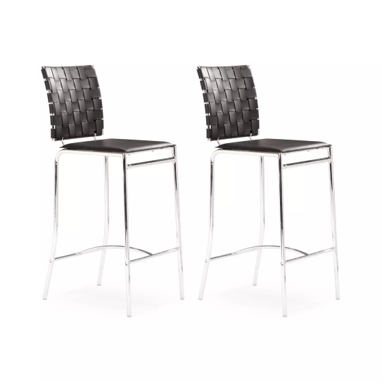 Criss Cross Counter Chair, Set of 2
