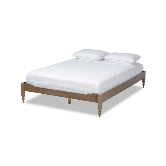 Furniture Laure French Bohemian Queen Size Bed Frame