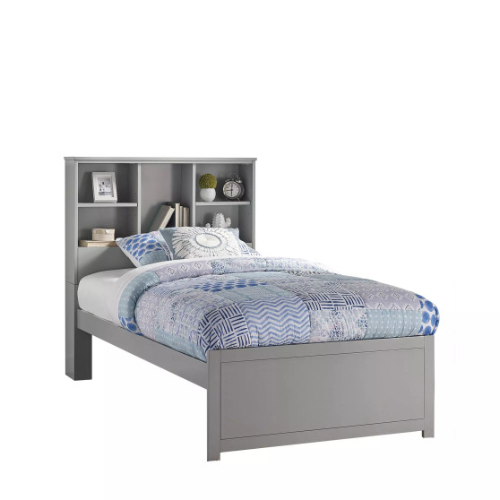 Caspian Twin Bookcase Bed with Nightstand
