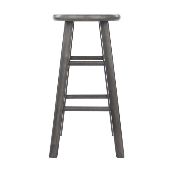 Home Decorative Ivy Counter Stool, Rustic Gray