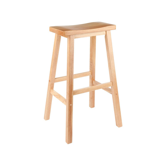 Home Decorative Contemporary Saddle Seat 29" Stool, Single, RTA