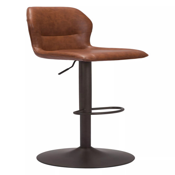 44" Steel, Polyurethane Vital Adjustable Base Bar Chair