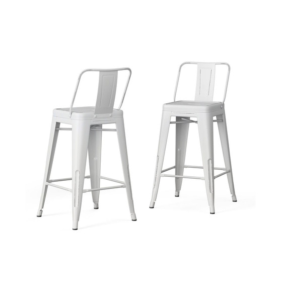 Rayne 24" Metal Counter Height Stool, Set of 2