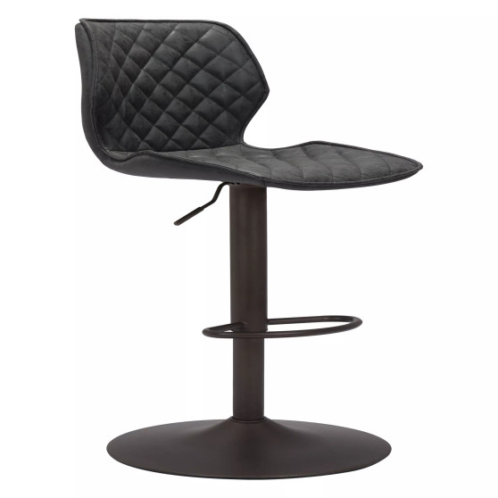 45" Steel, Polyurethane Seth Adjustable Base Bar Chair