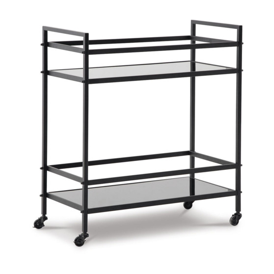 32" Metal Bar Cart