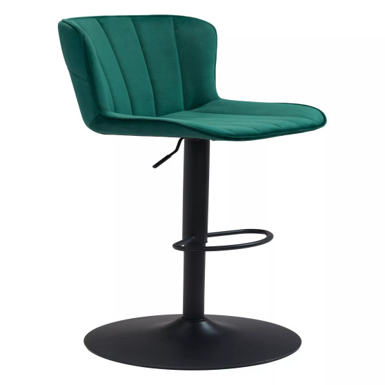 46" Steel, Polyester Tarley Adjustable Base Bar Chair
