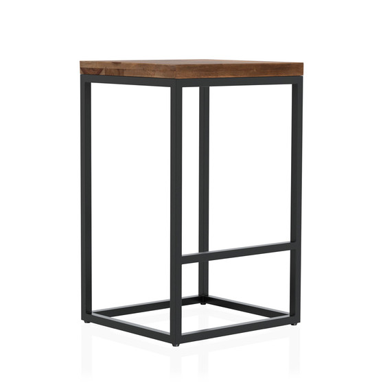Hykes Square Seat Bar Stool, Set of 2