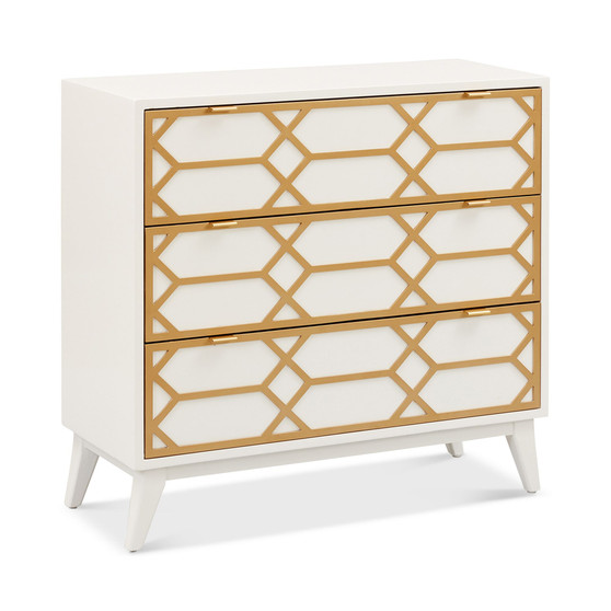 Parral Gold Lattice Accent Chest