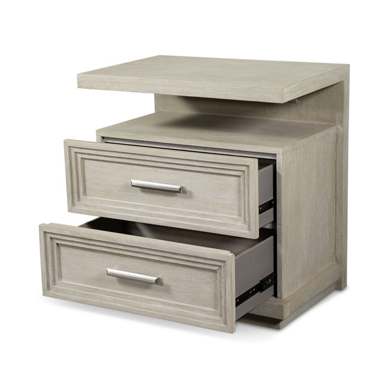 Cascade Two-Drawer Nightstand