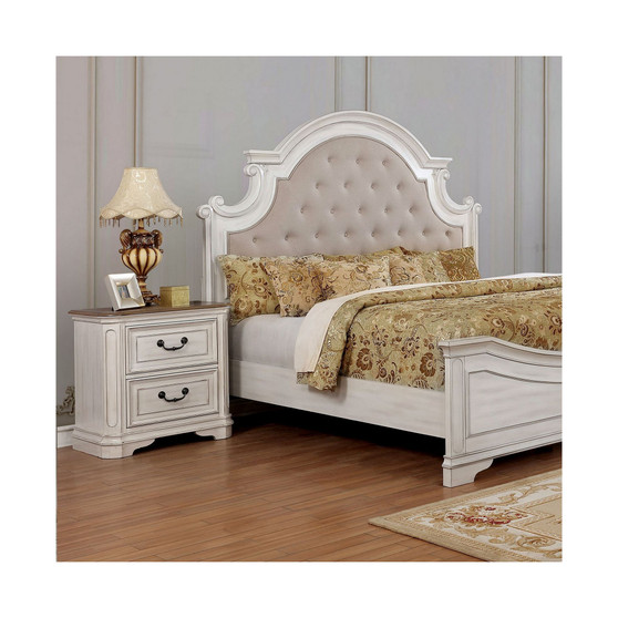 Mayves Moulded Trim 2-Drawer Nightstand