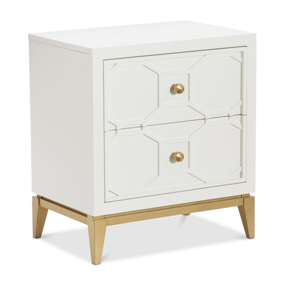 Rachael Ray Chelsea Kids Nightstand with Decorative Lattice