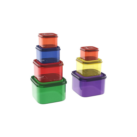 7-Pc. Portion Control Meal Prep Containers