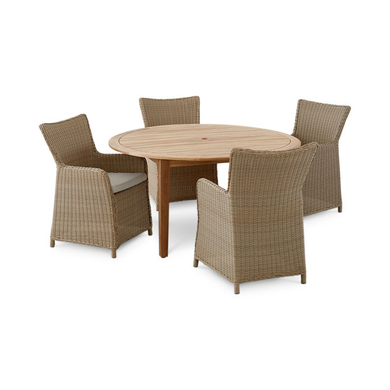 Longstock Outdoor Teak Dining 5-pc set, Created for Macy's