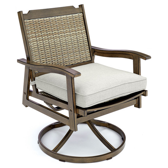 Closeout! Kathan Outdoor Swivel Dining Chair, Created for Macy's