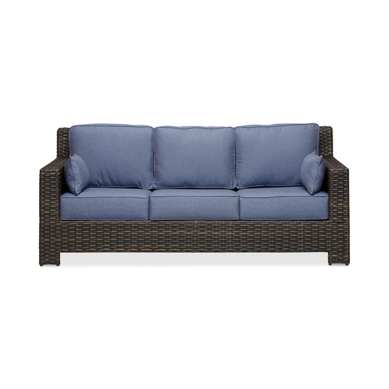Viewport Wicker Outdoor Sofa with Sunbrella® Cushions, Created for Macy's