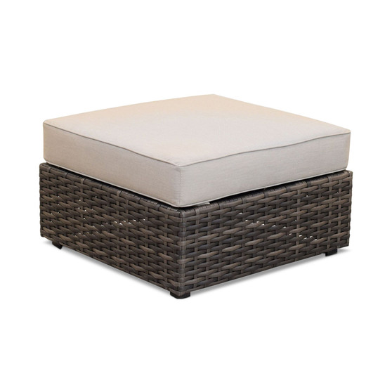 Viewport Outdoor Ottoman with Sunbrella® Fabric, Created for Macy's