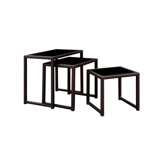 Lodge 3 Piece Patio Nesting Table