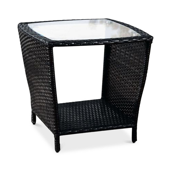 Cyna Side Table With Glass Top