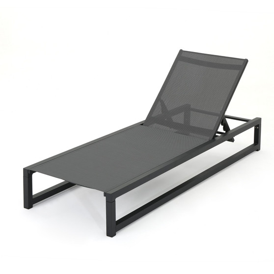 Modesta Outdoor Chaise Lounge