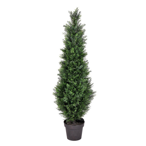 4' Artificial Potted Green Cedar Tree