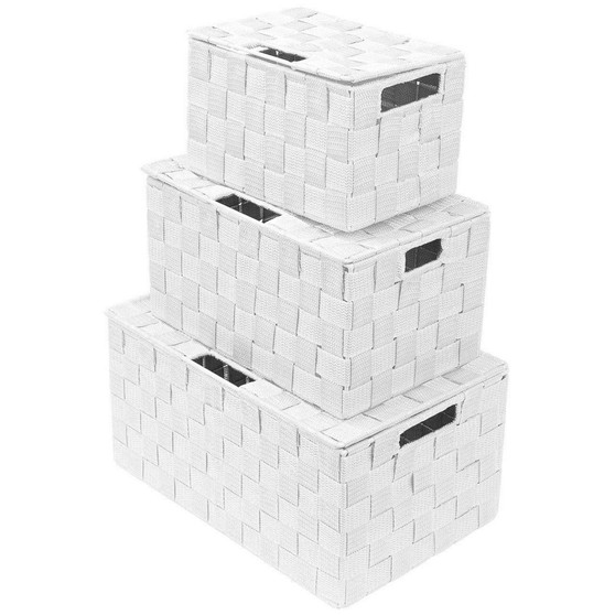 Stackable Woven 3-Pc. Storage Set